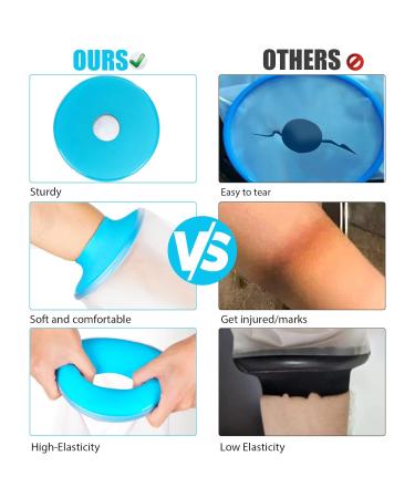 Waterproof Foot Cast Cover - Shower & Bath Protector for Broken Foot - Reusable, Watertight & Clear Design for Adults - Buy Online on GoSupps.com