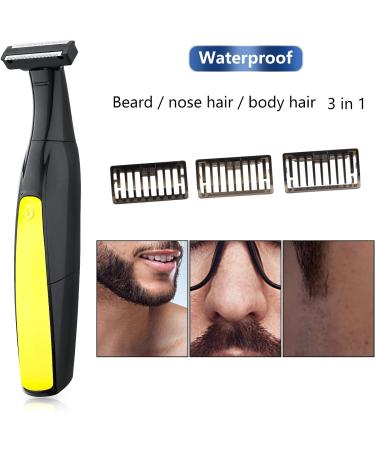 CKCLR 3-in-1 Waterproof Beard Trimmer & Groomer for Men - Electric Nose Hair & Body Hair Trimmer - Perfect Men's Gift (Black) - Buy Online on GoSupps.com