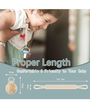 3PCS GeeRic Silicone Pacifier Clips - BPA Free Soother Chains Holder for Baby | Flexible & Soft Teether Toy Clip - Buy Online on GoSupps.com