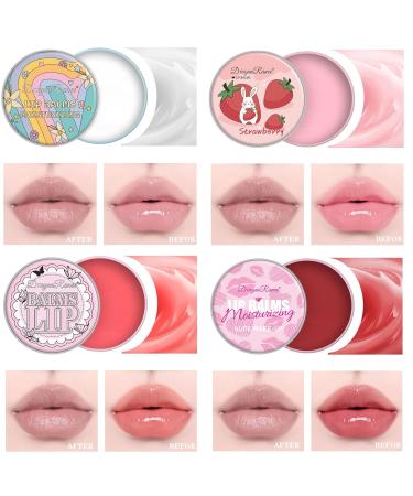Domality 4PCS Lip Balm Set - Moisturizing & Hydrating Korean Lipstick for Lips Prevention Dry and Cracked Christmas Gifts for Soft & Smooth Lips - Buy Online on GoSupps.com