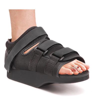 Post Op Recovery Shoe Adjustable Medical Walking Shoe Forefoot Off-Loading Healing Shoe for Post Surgery or Operation Support Broken Foot Bunions Broken Big Toe Surgery Forefoot Splint (XL)