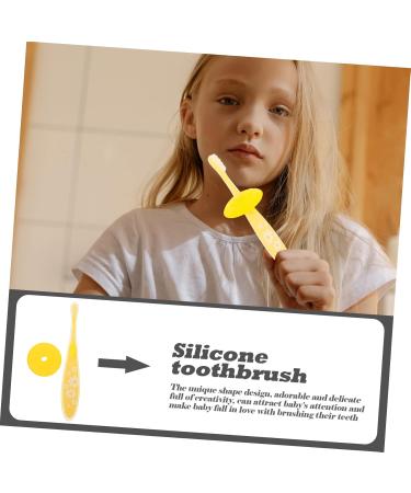 Beavorty Travel Toothbrush for Toddlers - Portable Children's Mouth Cleaner & Accessories | Yellow - Buy Online on GoSupps.com