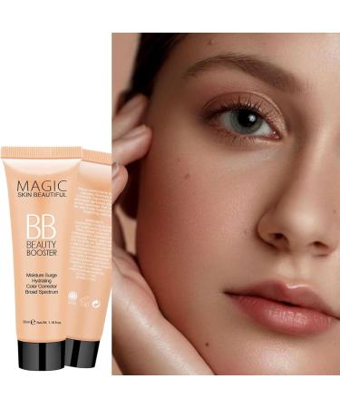 BB Cream Foundation Even Skin Tone Cream Moisturizing Concealer Makeup Base Waterproof Lightweight Foundation Anti-Redness Silky Smoothing Long Lasting Foundation (Natural) - Buy Online on GoSupps.com