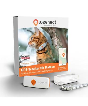 Weeneect XS for cats - New Mini GPS tracker for cats |GPS tracking in real time |Without a distance limit |The smallest model on the marketCollar included |Subscription Weiß (2023) - Buy Online on GoSupps.com