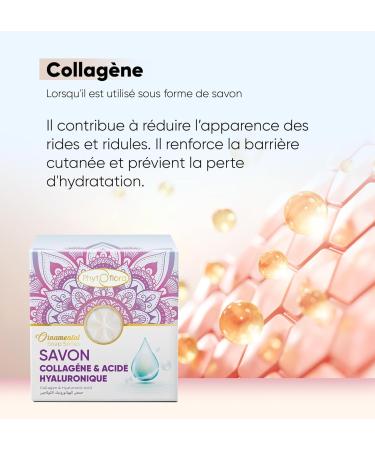 PHYTOFLORA Collagen & Hyaluronic Acid Soap 100 gr 1pc | Moisturizing Exfoliating Face and Body | Natural Care for Young and Radiant Skin - Solid Collagen Soap Shampoo without Sulfate - Buy Online on GoSupps.com