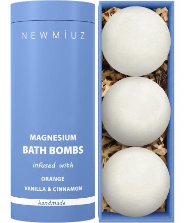 Magnesium Bath Bombs - Post Workout Recovery Sore Muscles Tension - Epsom Salt - Luxury Bubble Bath Spa - Essential Oil Infused Bath Bombs Vanilla Cinnamon Orange Perfect Stocking Stuffers Gift - Buy Online on GoSupps.com