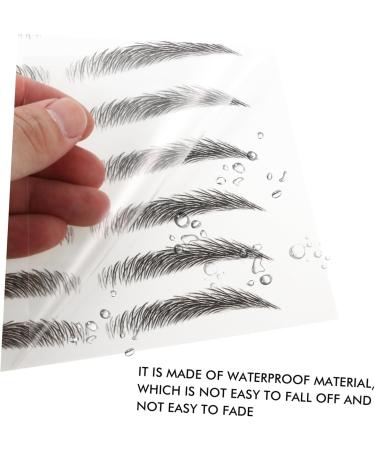 Balacoo 30 sheets False Eyebrows Sticker Imitation Brow D Waterproof Tattoos Hair-like Stickers Eyebrow - Buy Online on GoSupps.com