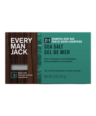 EVERY MAN JACK Sea Salt 2 in 1 Shampoo and Body Bar 5 OZ