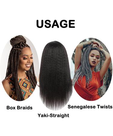 24-Inch Jumbo Braids - 6 Pack Synthetic Crochet Hair Extensions for Box Braids | Afro & Medium Brown Color - Buy Online on GoSupps.com