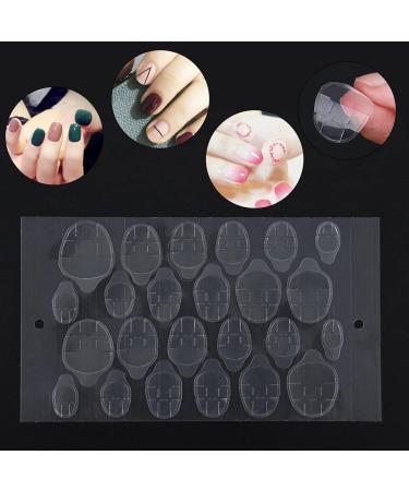 Double Sided Fake Nail Adhesive Tabs Waterproof Breathable Jelly Fake Nail Glue Sticker for Press on Nails Stickers Transparent Flexible Fake Nail Glue Nails Manicure Tape - Buy Online on GoSupps.com