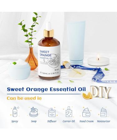 HIQILI 100ML Orange Essential Oil & 30ML White Musk Fragrance Oil for DIY Diffuser - Buy Online on GoSupps.com
