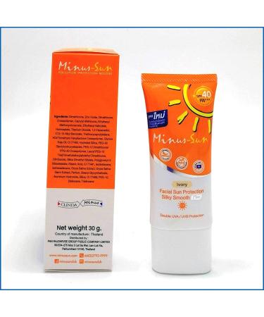 Minus (Sol) Sun SPF40 PA+++ Ivory - 1oz Facial Sun Protection - Buy Online on GoSupps.com