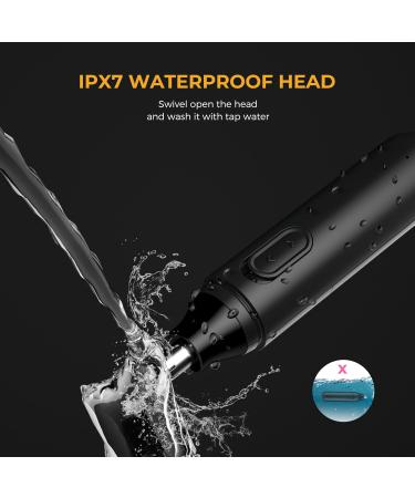 Painless USB Rechargeable Ear and Nose Hair Trimmer - IPX7 Waterproof - Dual Edge Blades - for Men and Women - Buy Online on GoSupps.com