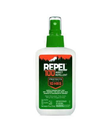 Repel 100 Insect Repellent, Pump Spray, 4-Fluid Ounces, 10-Hour Protection 4 Ounce - 1 Count