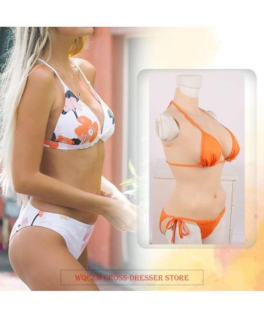 Buy WQCZM Crossdresser Silicone Bodysuit for Male to Female Transformation - C/E Cup Jumpsuit for Cosplay - Realistic Breast Shapes - Color 2 D Cup - Buy Online on GoSupps.com