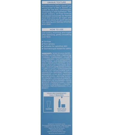 Buy L'Oreal Hydra Genius Matte Daily Liquid Care for NormalOily Skin - 3.04 fl oz - Buy Online on GoSupps.com