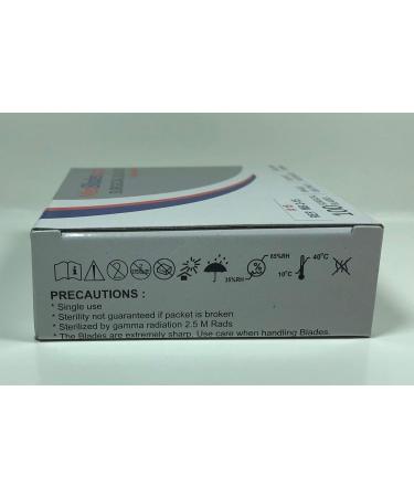 MedBlades 60 Carbon Steel Blades - Box of 100, Sterile Foil Wrapped for Dental, Surgical, Veterinary, Dermaplane, Hobby Craft & More - Buy Online on GoSupps.com