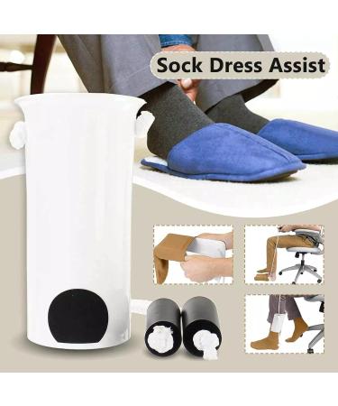 Set of 5 Anti-Slip Senior Sock Aid Helpers - Blue Stocking Slider Pulling Aid for Easy Dressing - Buy Online on GoSupps.com