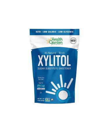 Health Garden Birch Xylitol Sweetener - Non GMO - Kosher - Made in the U.S.A. - Keto Friendly (1 LB x 2) Pack of 2 1 Pound (Pack of 2)