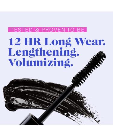 PYT Beauty 12 Hour Longwear Lengthening and Volumizing Black Mascara - Hypoallergenic Vegan Makeup (1 Count) - Buy Online on GoSupps.com