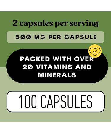 Complete Natural Products Organic Chlorella Capsules, 500mg, 100ct, Pure Green Algae Superfood, Detox & Immune Support, Vitamin B12 & Chlorophyll Rich, Plant-Based, Vegan, Non-GMO - Buy Online on GoSupps.com