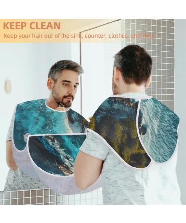 Buy Beautiful Landscape Beard Bib Apron | Beard Hair Catcher for Men | Perfect Gifts for Dad Husband - Father's Day Anniversary Christmas - Buy Online on GoSupps.com