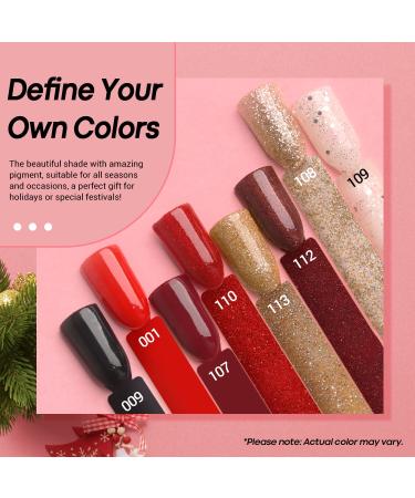 AZUREBEAUTY Dip Powder Nail Kit - Classic Malena Burgundy Red Glitter Dipping Powder Set - Buy Online on GoSupps.com