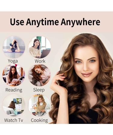 Satin Heatless Hair Curler Rollers for Overnight Curls - Pink - Buy Online on GoSupps.com