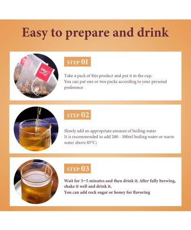 XFLHXY Herbal Tea with Lions Mane Mushroom Cloves and Sea Buckthorn Natural Mix for Good Digestion 20 Tea Bags Orange - Buy Online on GoSupps.com