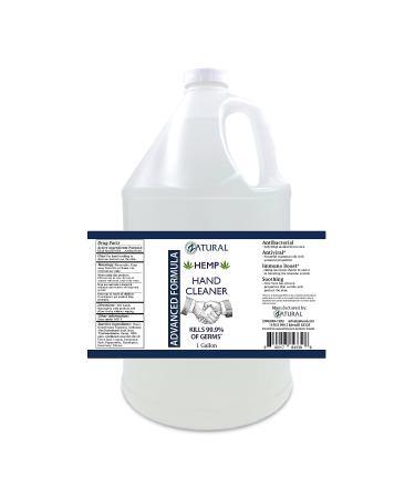 Hand Sanitizer Gel - Bulk Refill Size with 62% Alcohol and Hemp Essential Oil - NDC Registered - 1 Gallon - Buy Online on GoSupps.com