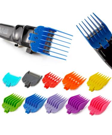 Wahl Hair Clipper Guards Cutting Guides/Combs Set - 1/16 inch to 1 inch, Colorful Bagged Design, Compatible with Most Clippers - Buy Online on GoSupps.com