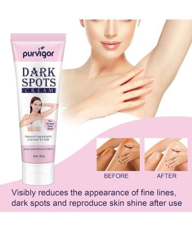 PEPHUCA Dark Spot Corrector Cream Underarm Cream for Face and Body Neck Armpit Knees Elbows Private Areas Intimate Areas Legs Bikini Line 80g White 5 cubic_centimeters - Buy Online on GoSupps.com