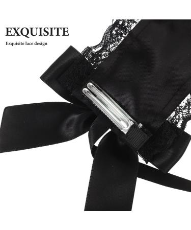SAFIGLE Gothic Lolita Headdress Maid Lace Hair Accessories Cute Cosplay Headbands Halloween Costume Headband - Buy Online on GoSupps.com