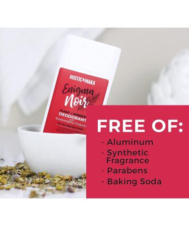 Rustic MAKA Enigma Noir Natural Deodorant for Women - Aluminum Free, Paraben Free, Vegan, Cruelty-Free - Buy Online on GoSupps.com