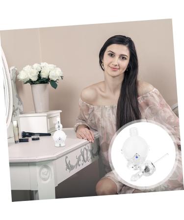 PLAFOPE 1pc Perfume Bottle Scented Cosmetic Sprayer Bottle Refillable Liquid Bottle Empty Perfume Container Mini Spray Bottle Humidifier Empty Glass Composite Material Perfume Rack Travel 9X4X4CM Silver - Buy Online on GoSupps.com