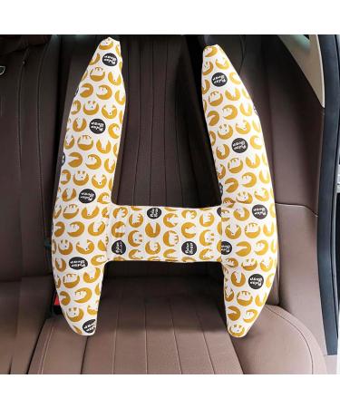 NICEYEA H-Shaped Car Head Support Pillow for Kids & Adults - Yellow - Buy Online on GoSupps.com