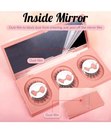 Aleevii False Eyelashes Natural Eyelashes Artificial Eyelashes with Replacement Adhesive Strips Self-Adhesive Eyelashes Reusable Eyelashes - Buy Online on GoSupps.com