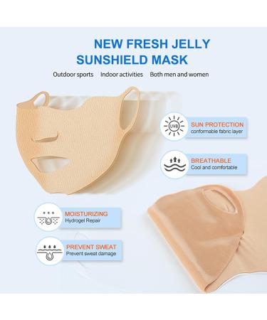 DLZZRS 5Pcs New Fresh Jelly Sunshield Mask Sunscreen Face Patch for Eye Golf Sunscreen Patches Moisturizing Sunl Protection Stickers for Summer Outdoor Outdoor Sports Golf Accessories - Buy Online on GoSupps.com