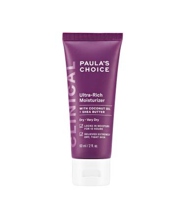 Paula's Choice CLINICAL Ultra-Rich Face Moisturizer with Jojoba Coconut Oil & Shea Butter Redness-Prone Dry Sensitive Skin 2 Ounce