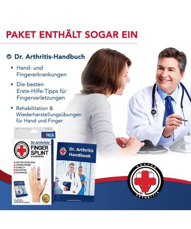 Dr. Arthritis Finger Bandage - Doctor Designed Protection with Brackets & Rails for Small Middle & Index Fingers - Pink S/M (Couple) | Injury Recovery - Buy Online on GoSupps.com