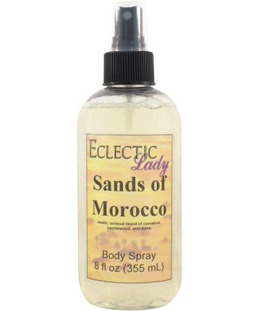 Sands Of Morocco Body Spray 8 ounces Body Mist for Women with Clean Light & Gentle Fragrance Long Lasting Perfume with Comforting Scent for Men & Women Cologne with Soft Subtle Aroma For Daily 8 Fluid Ounces