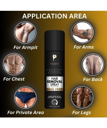 Hair Removal Spray for Men | Effortless Smooth Skin | Gentle & Effective Hair Remover - Buy Online on GoSupps.com