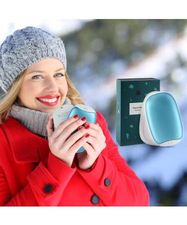 2 Pack Rechargeable Hand Warmers 8000mAh Power Bank - Ideal for Outdoor Sports, Hunting, Golf, Camping - Blue - Warm Gifts for Men and Women - Buy Online on GoSupps.com