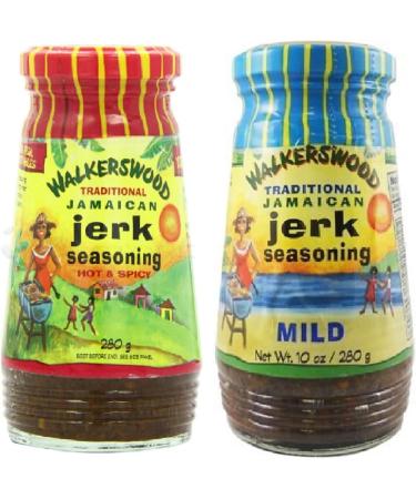 Walkerswood Traditional Jamaican Seasoning - Mild 280g and Hot & Spicy 280g - in a Premier Life Store Box  - Buy Online on GoSupps.com