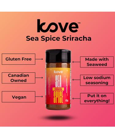 Kove Ocean Foods - Sriracha Sea Spice Seasoning - 65 Gram Bottle - Pack of 3 - Buy Online on GoSupps.com