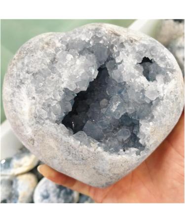 Natural Celestite Crystal Quartz Minerals Rough Stone Unpolished Lapis Lazuli Heart Ornament Blue Calcite Decorations Decoration (Size : 1.5-1.7kg) - Buy Online on GoSupps.com
