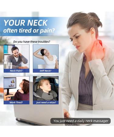 Intelligent Neck Massage Device with Heating - 6 Modes 9 Intensity Levels for Pain Relief | Shop Now for International Shipping - Buy Online on GoSupps.com