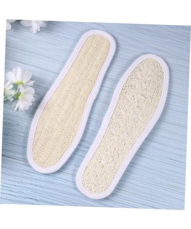 NOLITOY Loofah Pad Insoles - Sweat Absorbing Breathable Shoe Cushions - 1 Pair Assorted Colors | 23x7.5cm for Ultimate Comfort - Buy Online on GoSupps.com
