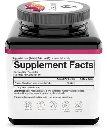 Youtheory Women's Maca Root - 120 Vegetarian Capsules | Boost Energy & Wellness - Buy Online on GoSupps.com
