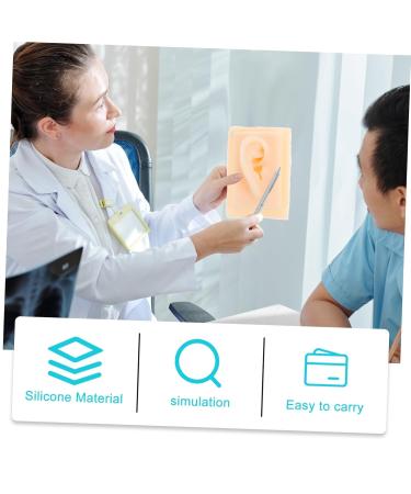 Beavorty Ear Presentation Model - Silicone Ear Mold for Hearing Aid Display & Teaching - International Shipping Available - Buy Online on GoSupps.com